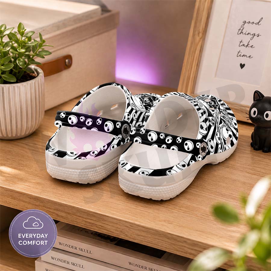Wonder Skull Lightweight Clog Sandals are designed for all-day comfort. Featuring breathable ventilation holes, a cushioned footbed, and a pivoting heel strap, these versatile unisex clogs are perfect for use at home, outdoors, or at work — whatever your profession may be.