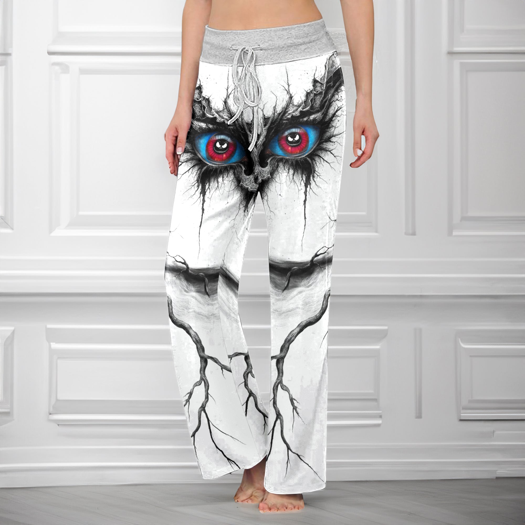 Soul Cracks Eye Women's High-waisted Wide Leg Pants