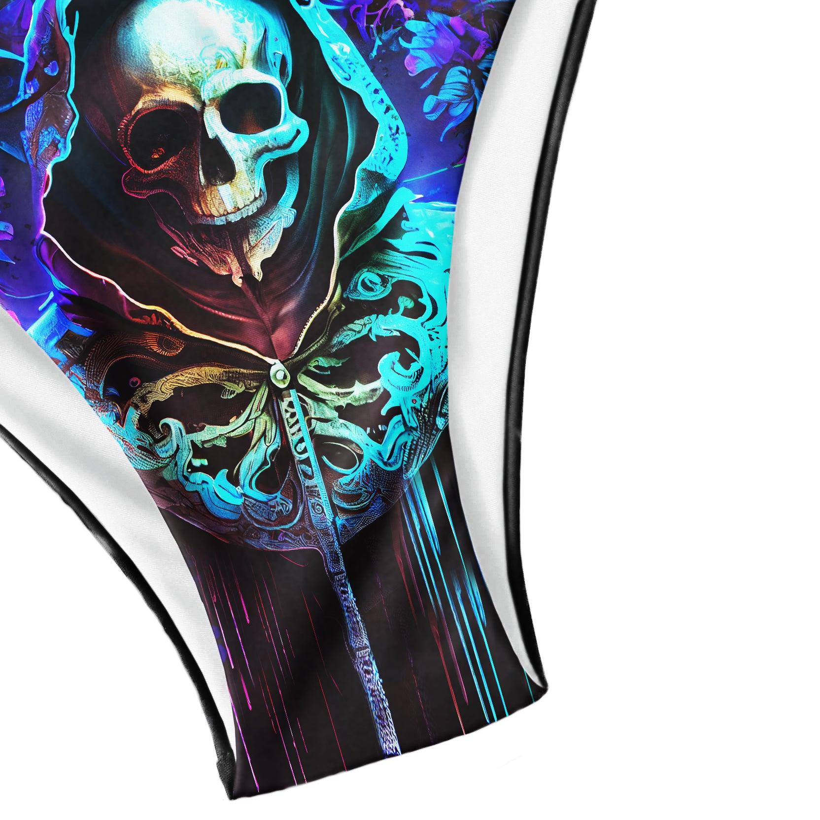 Skull Grim Reaper Micro Triangle Bikini Swimsuit - Wonder Skull
