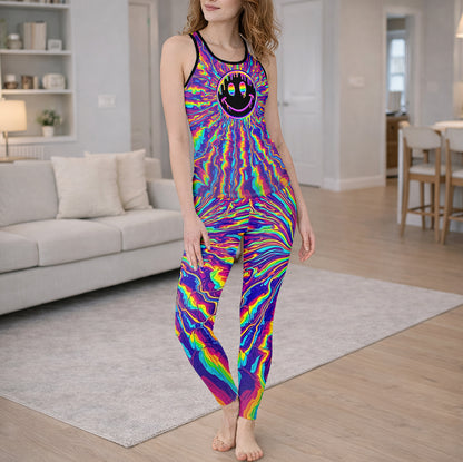 Radiant Distortion Prism Smile Tanktop and Leggings