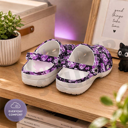 Wonder Skull Lightweight Clog Sandals are designed for all-day comfort. Featuring breathable ventilation holes, a cushioned footbed, and a pivoting heel strap, these versatile unisex clogs are perfect for use at home, outdoors, or at work — whatever your profession may be.