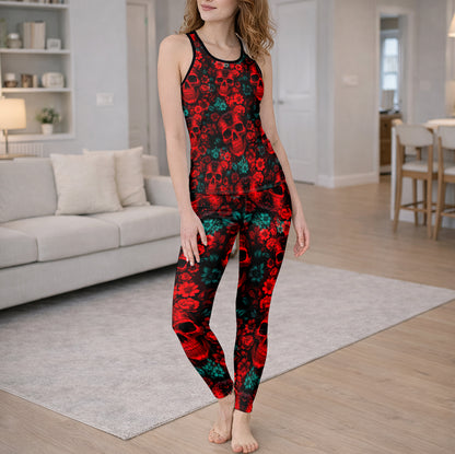 Sacred Skull Garden Art Tanktop and Leggings