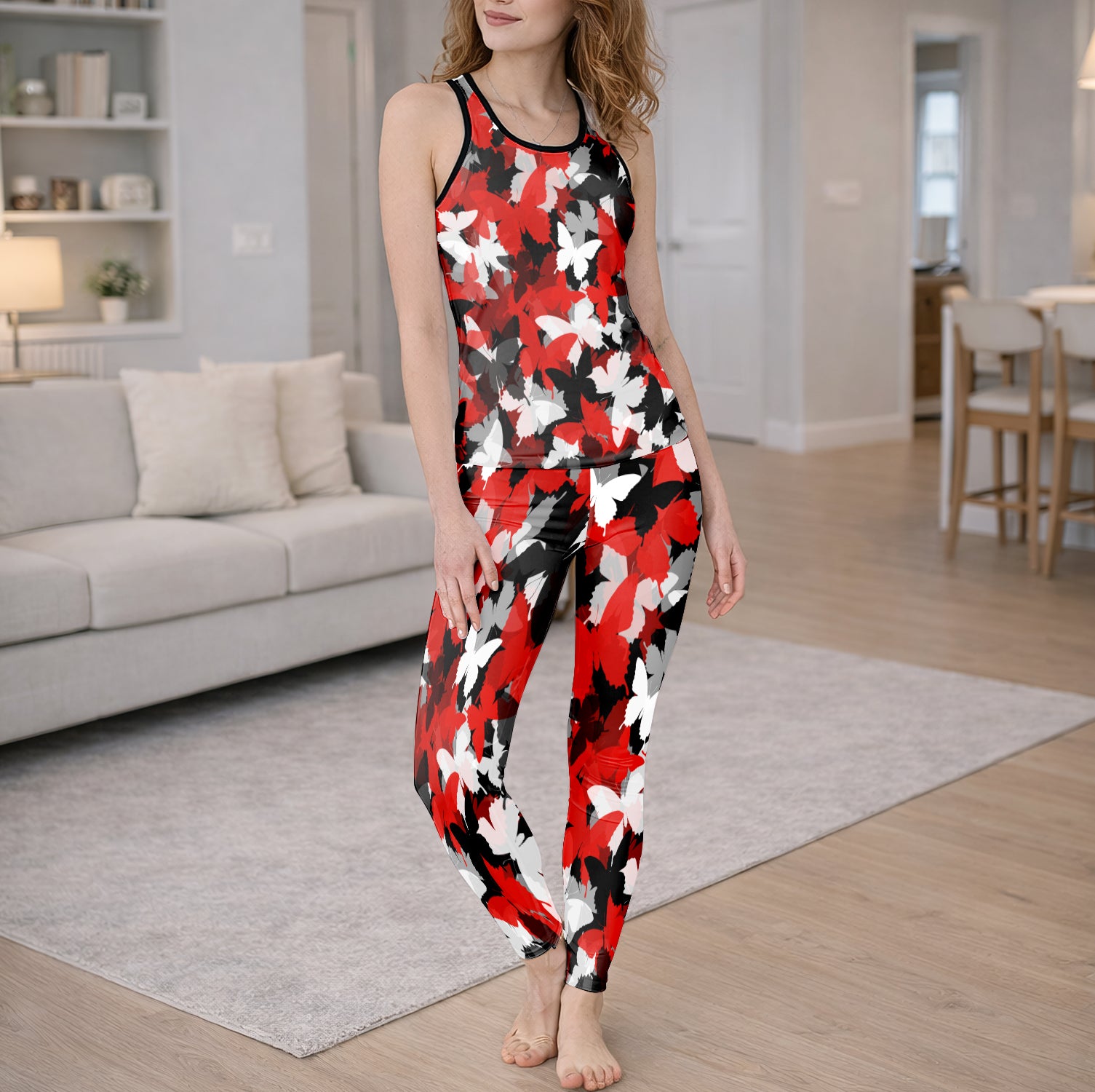 Rebel Butterfly Swarm Tanktop and Leggings
