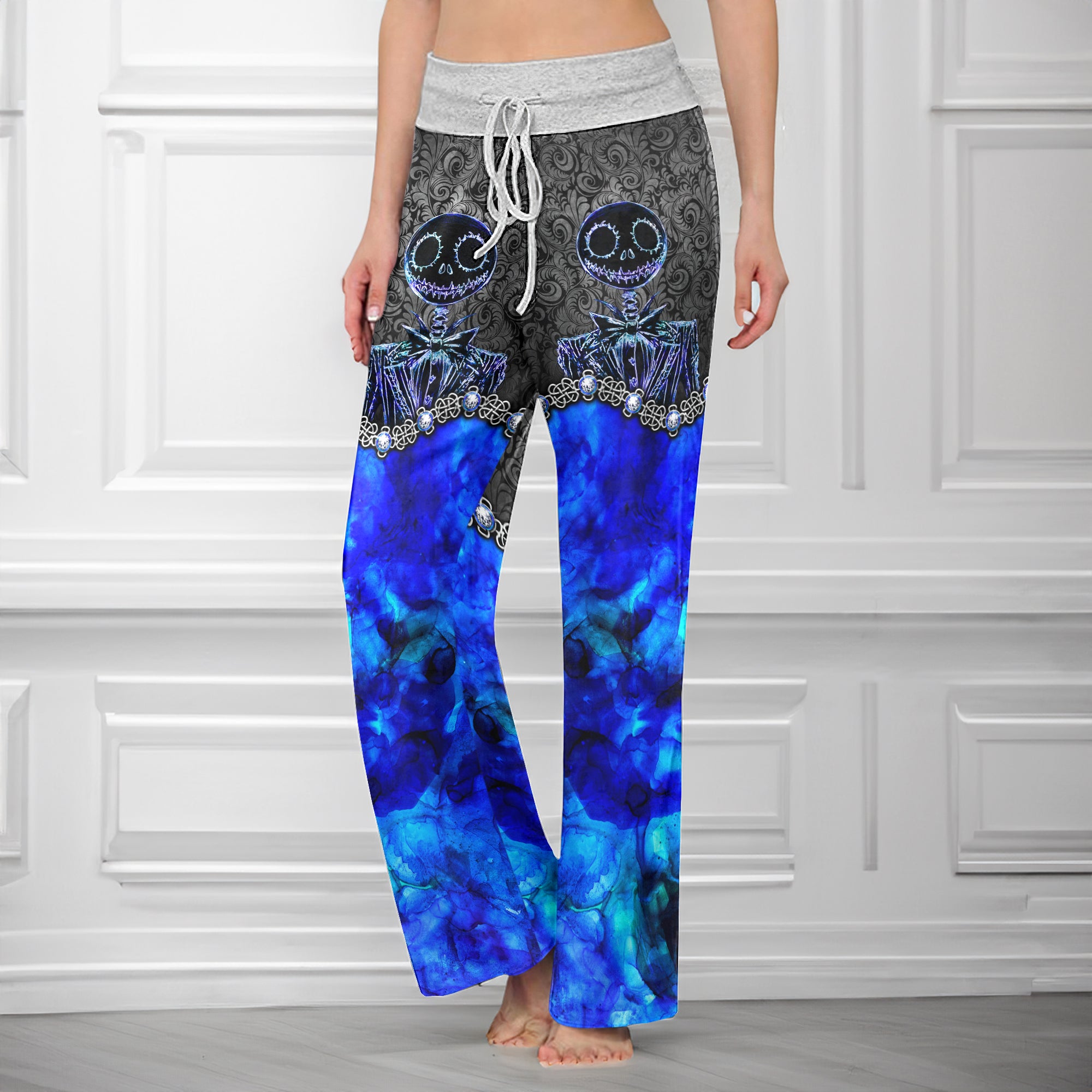 Abstract Diamond Art Women's High-waisted Wide Leg Pants