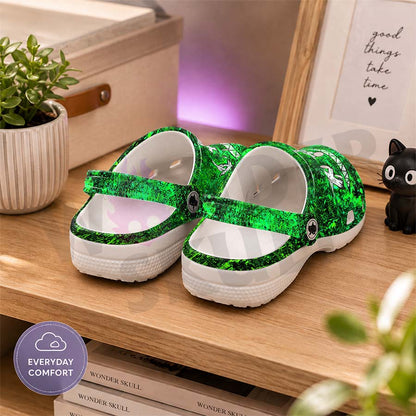 Wonder Skull Lightweight Clog Sandals are designed for all-day comfort. Featuring breathable ventilation holes, a cushioned footbed, and a pivoting heel strap, these versatile unisex clogs are perfect for use at home, outdoors, or at work — whatever your profession may be.