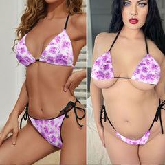 Skulls In The Clouds Micro Triangle Bikini Swimsuit