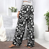 White Face Scary Nightmare Women's High-waisted Wide Leg Pants | Wonder Skull