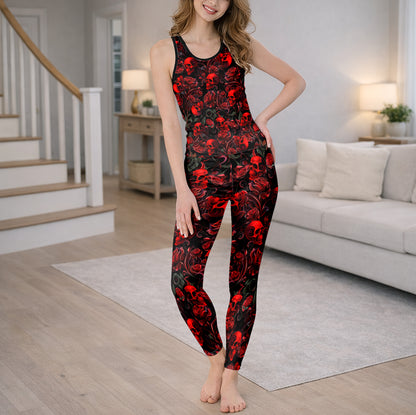 Scarlet Shadow Skulls Tanktop and Leggings