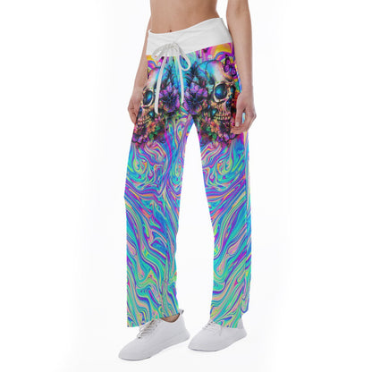 Image featuring a stylish set of women's tube top and high-waisted pants, perfect for summer outings and beachwear. The ensemble exudes a trendy and chic vibe, ideal for resort vacations, beach parties, and poolside lounging. The tube top offers a flattering silhouette, while the high-waisted pants provide comfort and style. This fashionable outfit set is a must-have for anyone looking to make a statement under the sun.