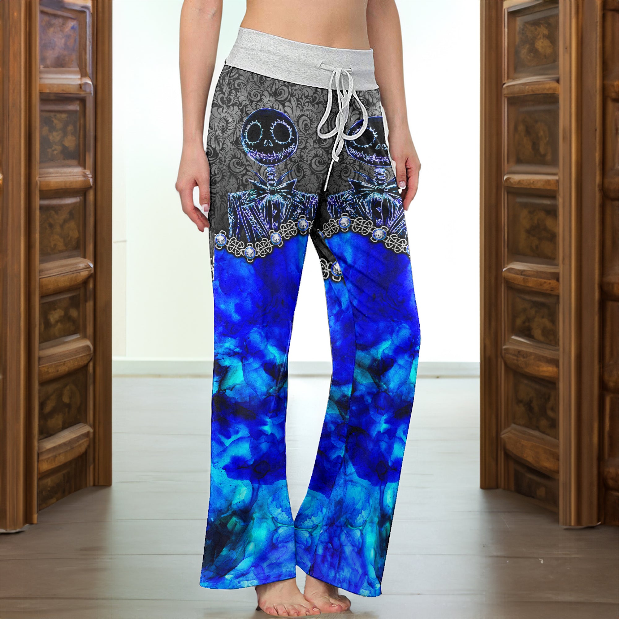 Abstract Diamond Art Women's High-waisted Wide Leg Pants