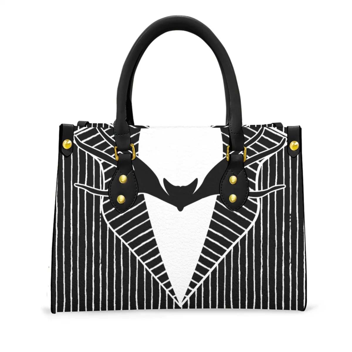 Wonder Skull structured tote bag solves the "I can't find anything in my bag" problem. The roomy interior fits your tablet, phone, wallet, water bottle, umbrella, and cosmetics — without the overstuffed look. Multiple interior pockets keep everything organized, so you're never digging around at checkout. Reinforced rivet corners and quality metal hardware ensure the bag holds up to daily use. Whether you're heading to work, running errands, or catching a flight, this tote keeps you looking put-together.