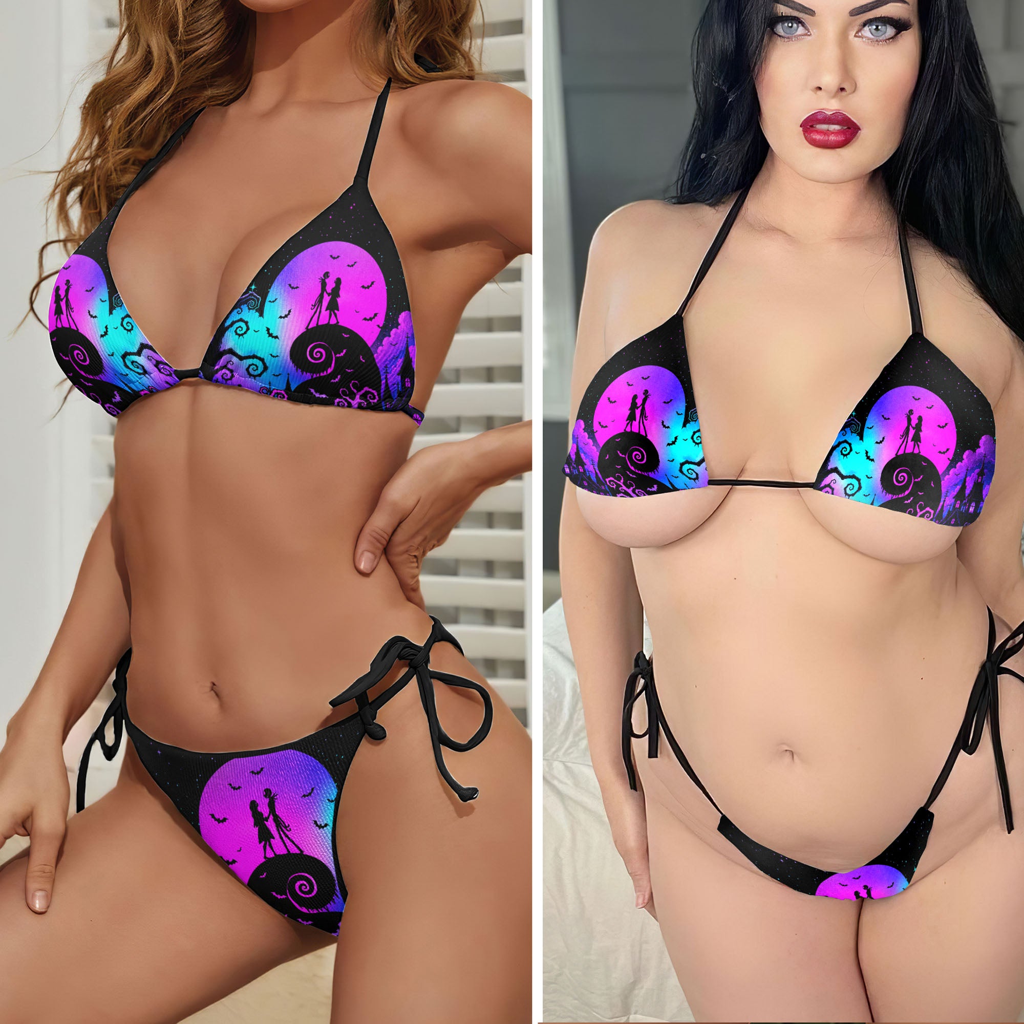 Gothic Hill Moonlight Romance Micro Triangle Bikini Swimsuit
