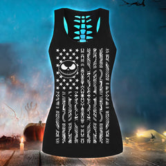  Unique horror-themed fashion ensemble: tanktop and leggings