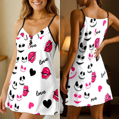 Pumpkin Kiss Love Short Cami Dress