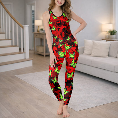 Neon Nature's Puzzle Tanktop and Leggings