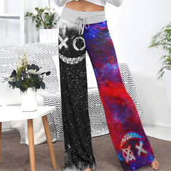 Psycho Scary Smoke Women's High-waisted Wide Leg Pants | Wonder Skull