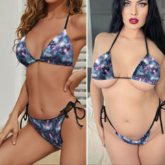 Wings Skull Afterlife Micro Triangle Bikini Swimsuit