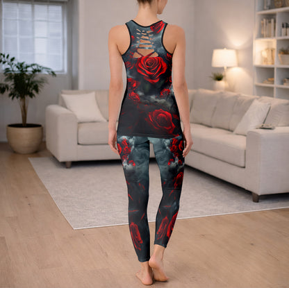 Glowing Red Eye Skull Tanktop and Legging