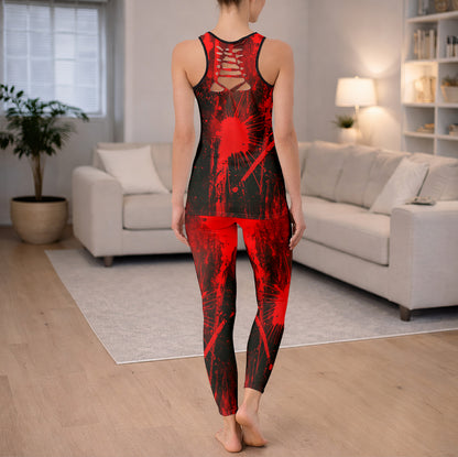Red Skull Vengeance Art Tanktop and Leggings