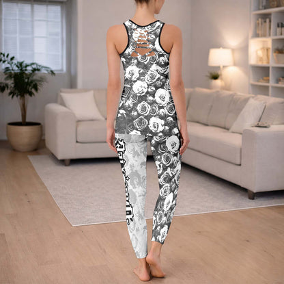 Gothic Skull Love Lock Tanktop and Legging