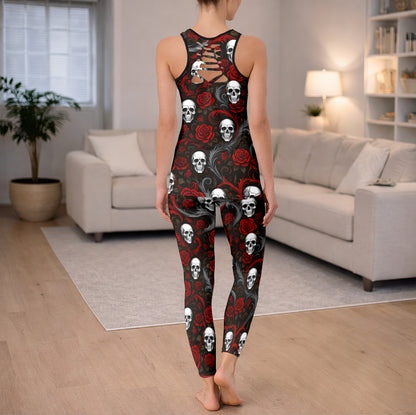 Shadow Rose Skull Vines Tanktop and Leggings