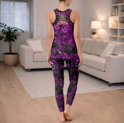 Gothic Violet Reverie Art Tanktop and Leggings