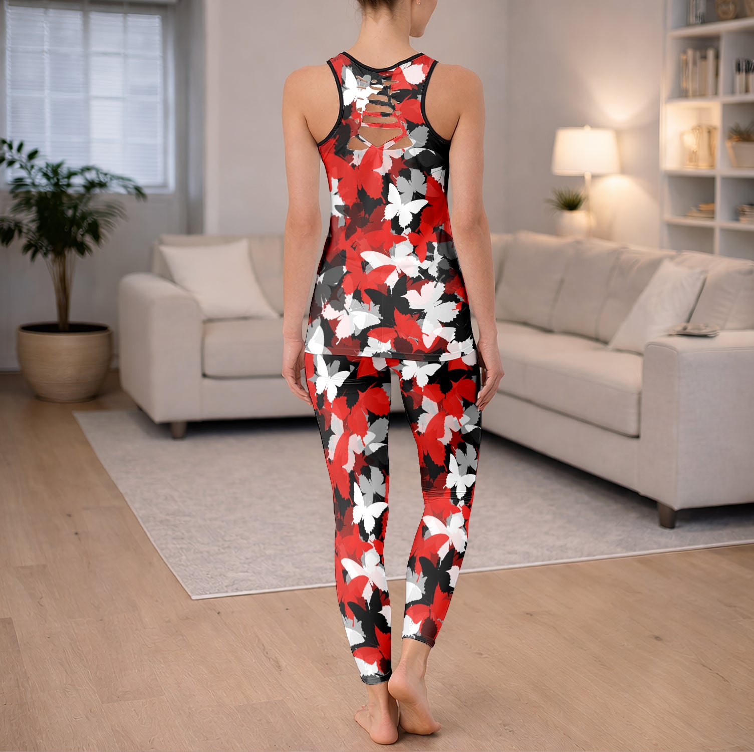 Rebel Butterfly Swarm Tanktop and Leggings