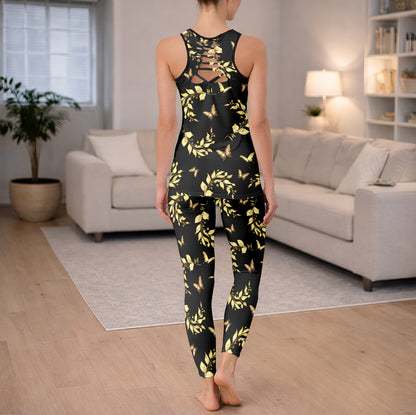 Gilded Butterfly Garden Tanktop and Leggings