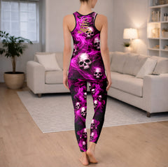 Electric Magenta Crypt Tanktop and Leggings