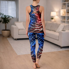 Patriot Skull Lightning Tanktop and Legging