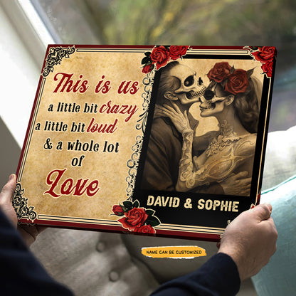 This is Loud - Custom Personalized Names Gothic Skull And Roses Canvas