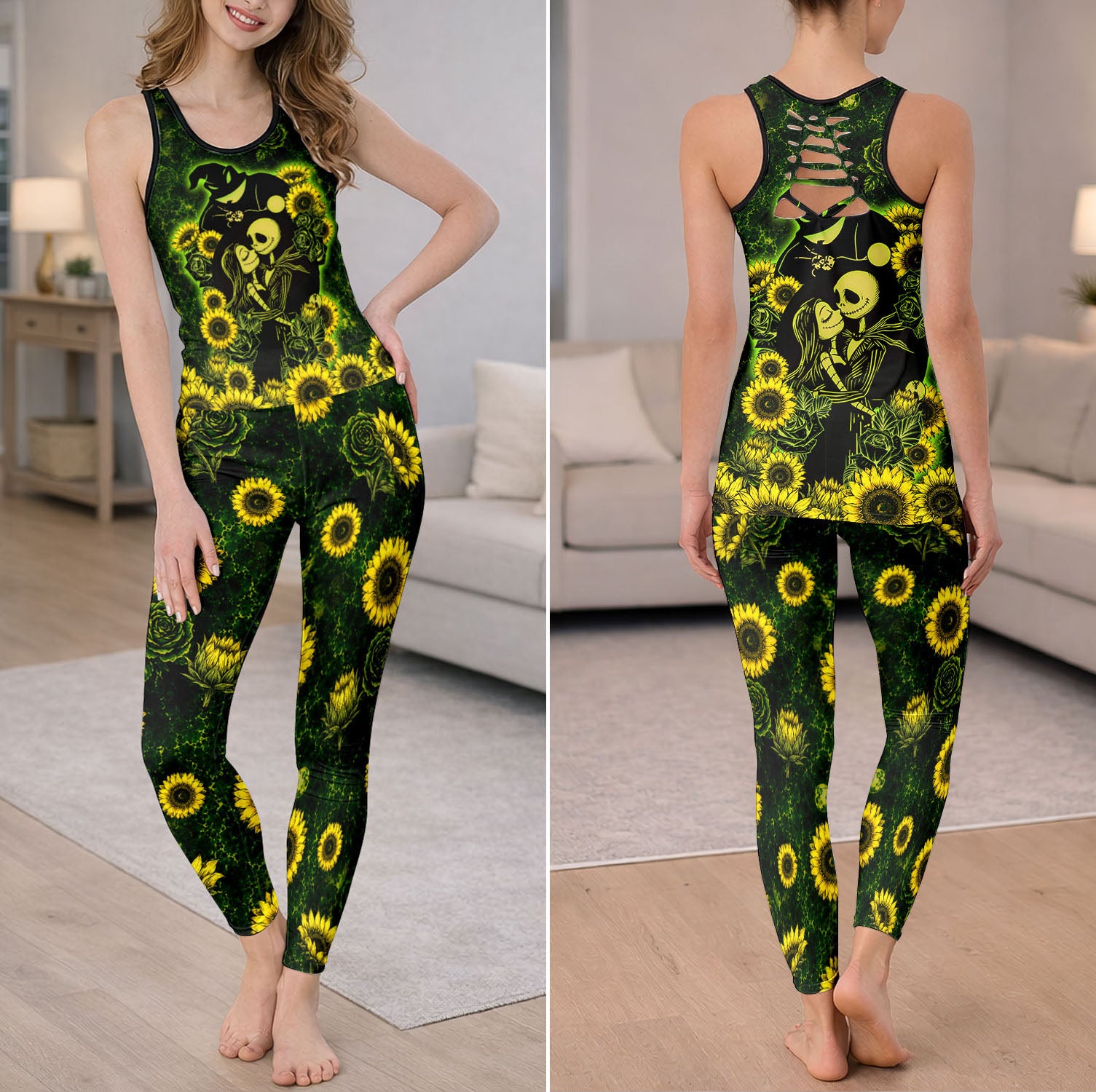 Gothic Lovers Floral Tanktop and Legging