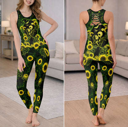 Gothic Lovers Floral Tanktop and Legging