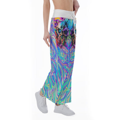 Image featuring a stylish set of women's tube top and high-waisted pants, perfect for summer outings and beachwear. The ensemble exudes a trendy and chic vibe, ideal for resort vacations, beach parties, and poolside lounging. The tube top offers a flattering silhouette, while the high-waisted pants provide comfort and style. This fashionable outfit set is a must-have for anyone looking to make a statement under the sun.