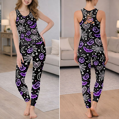 Purple Spooky Magic Tanktop and Leggings