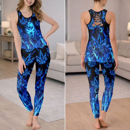 Azure Blaze Reaper Art Tanktop and Leggings