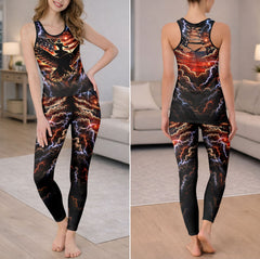Freedom Eagle Storm Graphic Tanktop and Legging