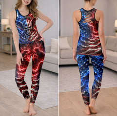 Patriot Skull Lightning Tanktop and Legging