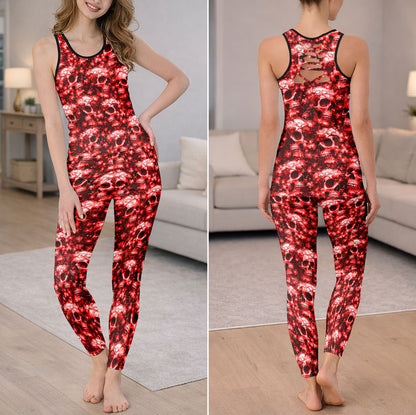 Scarlet Remnants Skull Garden Tanktop and Leggings