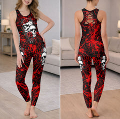 Gothic Skull Garden Art Tanktop and Legging
