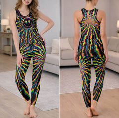 Melting Smiles Colorful Art Tanktop and Leggings