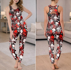 Spooky Diamond Vertical Tanktop and Leggings