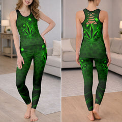 Gothic Neon Ghost Strain Tanktop and Leggings