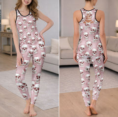 Pastel Skull Pile Tanktop and Leggings