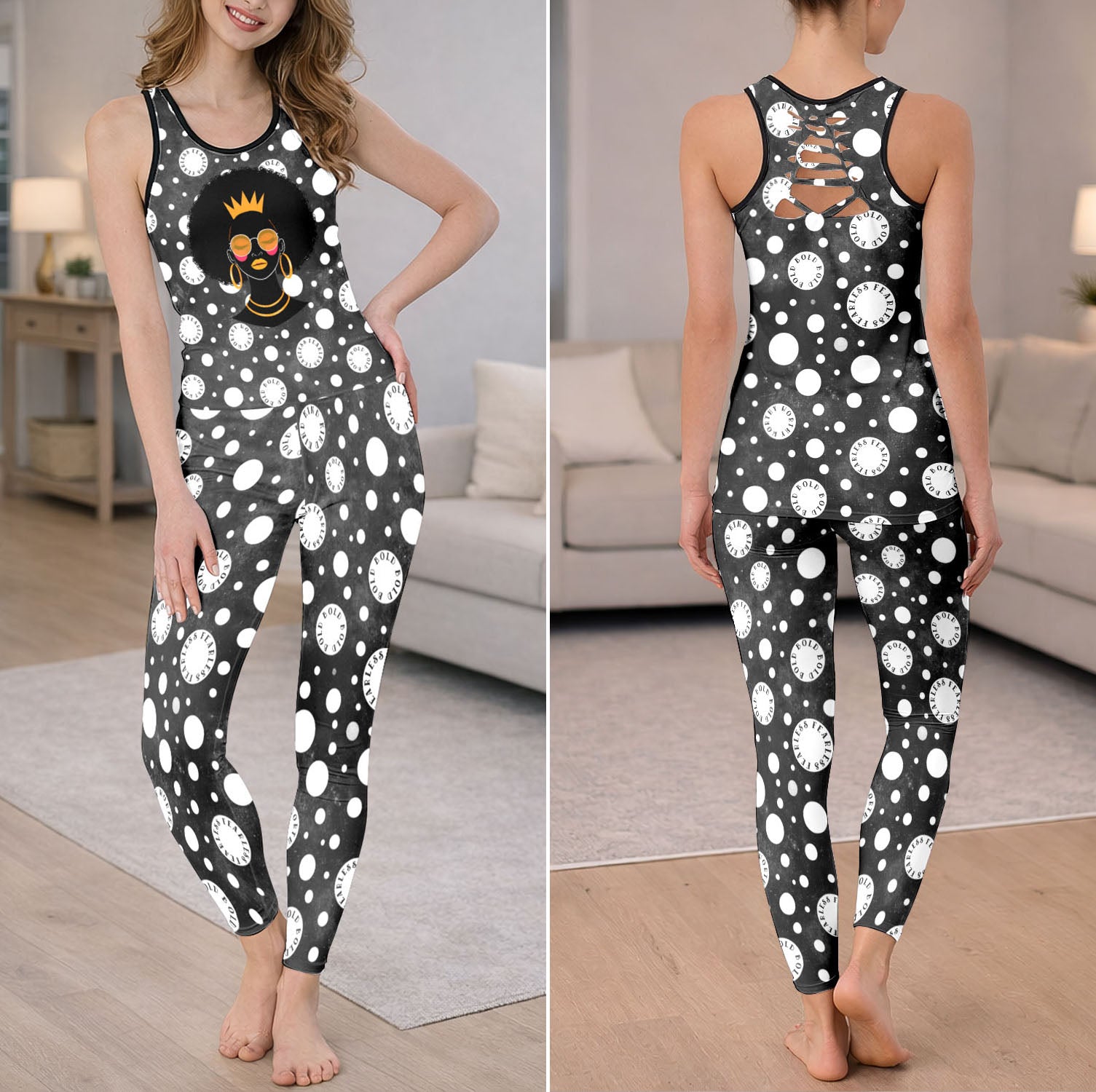 Royal Skeleton Essence Tanktop and Leggings