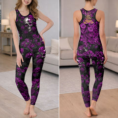 Gothic Violet Reverie Art Tanktop and Leggings