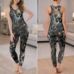 Dark Skull Monarch Wings Tanktop and Legging