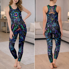 Psychedelic Acid Smile Tanktop and Leggings