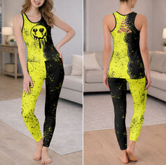 Melting Skull Smile Art Tanktop and Legging