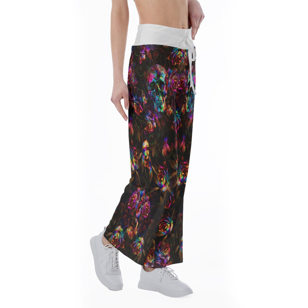 Image featuring a stylish set of women's tube top and high-waisted pants, perfect for summer outings and beachwear. The ensemble exudes a trendy and chic vibe, ideal for resort vacations, beach parties, and poolside lounging. The tube top offers a flattering silhouette, while the high-waisted pants provide comfort and style. This fashionable outfit set is a must-have for anyone looking to make a statement under the sun.